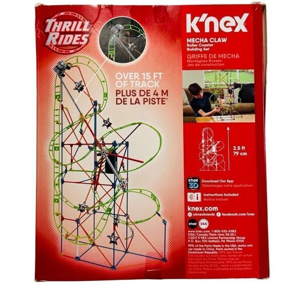 K’nex Mecha Claw Thrill Rides Building Set 305 Pieces - 2 1/2 ‘ tall - NEW - Picture 2 of 9